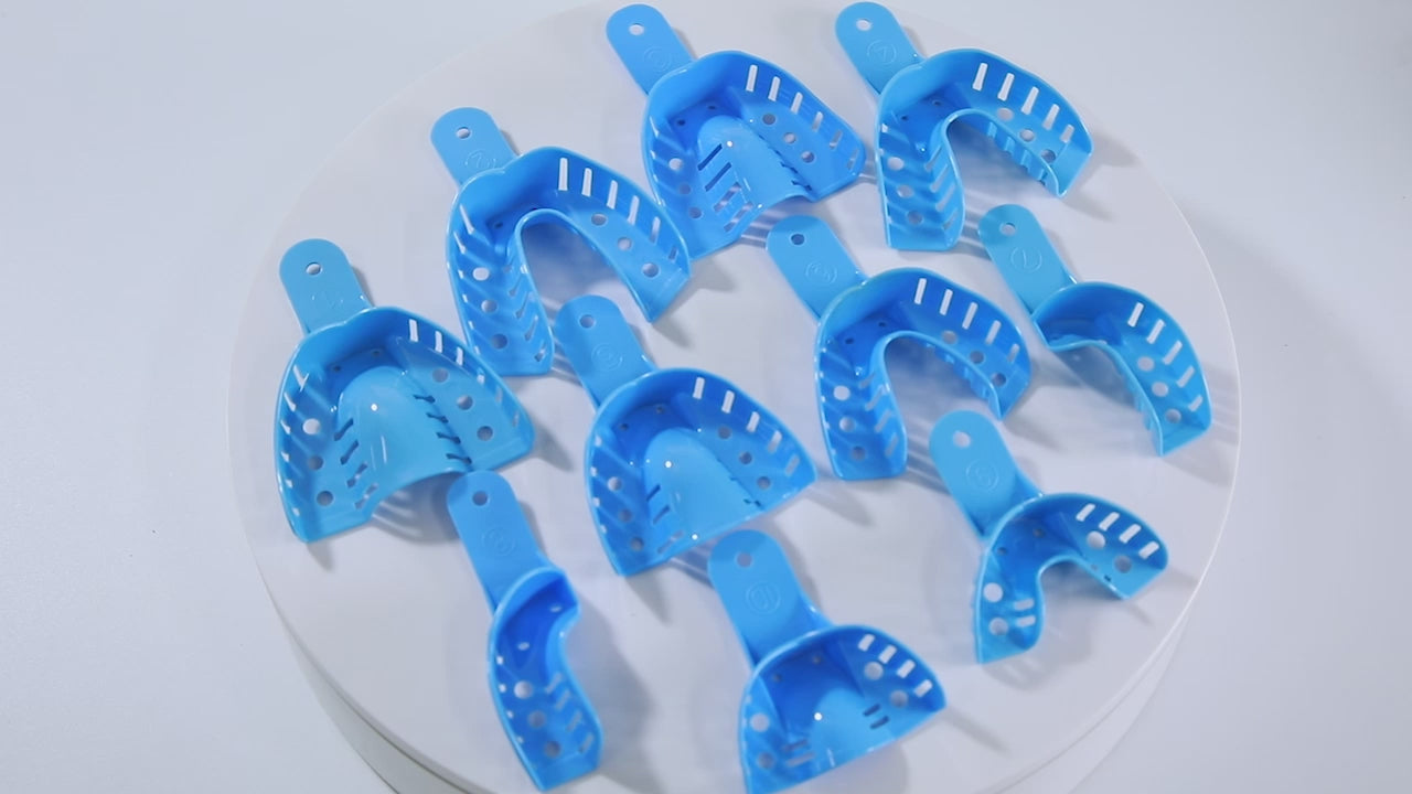 Dental Impression Plastic Trays Autoclavable 10pcs/Kit - pairaydental.com