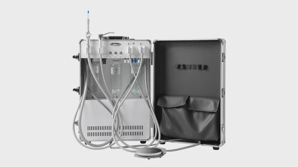 Portable Dental Unit System with Air Compressor Strong Suction 4 Holes - pairaydental.com