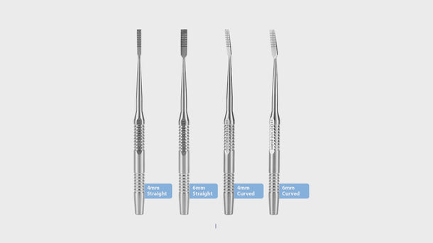 Dental Curved Straight Implant Surgery Splitting Bone Chisel Set 4pcs/Set - pairaydental.com