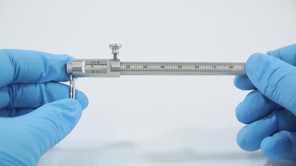 Dental Implant Measuring Gauge Orthodontic Sliding Caliper 0-80mm - pairaydental.com