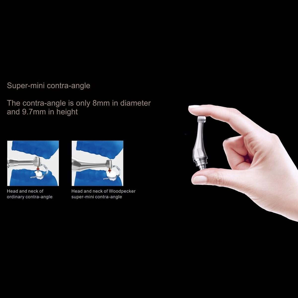 Woodpecker Endo Radar Pro Brushless 6:1 Speed Ratio 360° Rotatable Handpiece - pairaydental.com