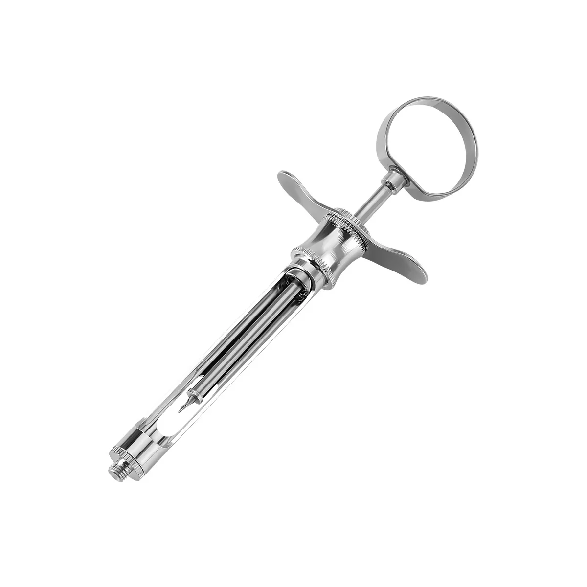 Dental Injection Aspirsting Syringe Stainless Steel 1.8ml Hook /Sharp Head