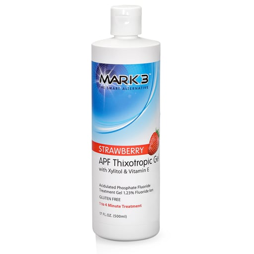 MARK3 APF Thixotropic Fluoride Gel Cherry/Mint/Bubble Gum/Strawberry/Grape 17oz Bottle