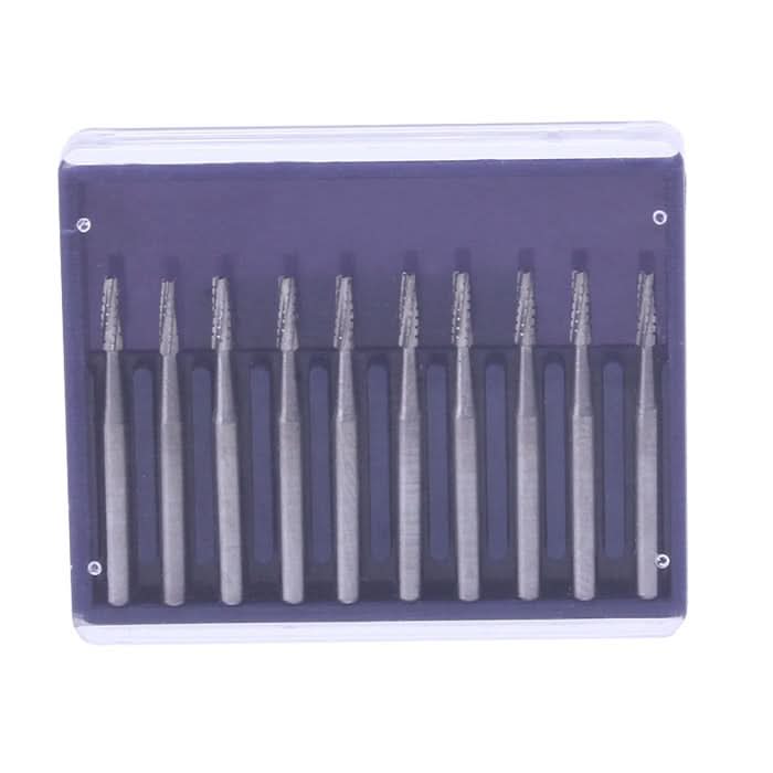 Dental Carbide Bur Flat End Taper Fissure Crosscut FG #701 10pcs/Box - pairaydental.com