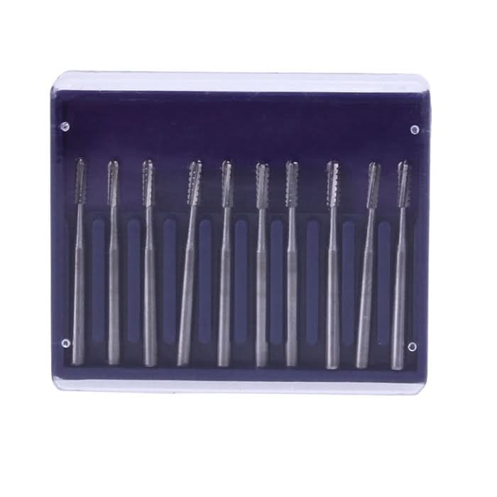 Dental Carbide Bur Straight Round End Crosscut Fissure FG #1558 10Pcs/Box - pairaydental.com