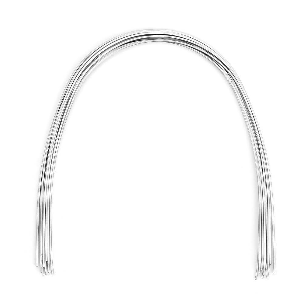 Orthodontic Archwire Stainless Steel Rectangular Oval 0.016-0.019 x 0.016-0.025 Upper/Lower 10pcs/Pack - pairaydental.com