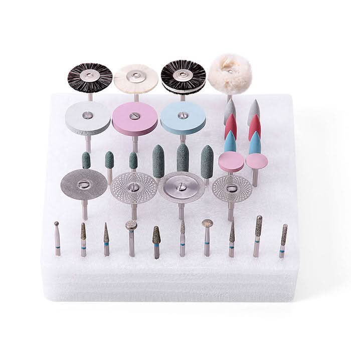 Dental Lab Polishing Kit for Ceramics Porcelain HP Shank 35pcs/Box - pairaydental.com