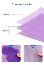 500pcs Disposable Patient Bibs 13x18 inch  2-Ply Paper/1-Ply Poly
