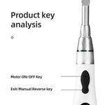 LED Wireless Endodontic Motor Handpiece With 16:1 Contra Angle 9 Modes - pairaydental.com