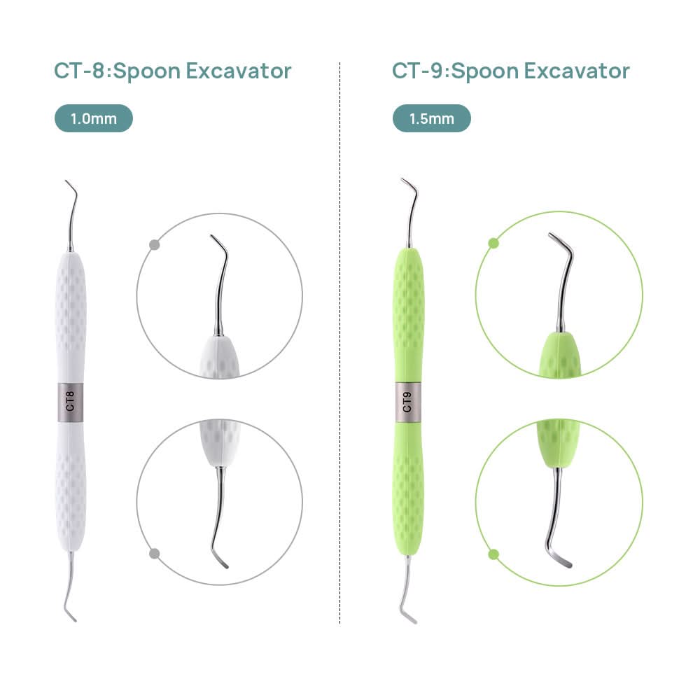 Restoration Instruments Enamel Chisel Set 6 Models Colors - pairaydental.com
