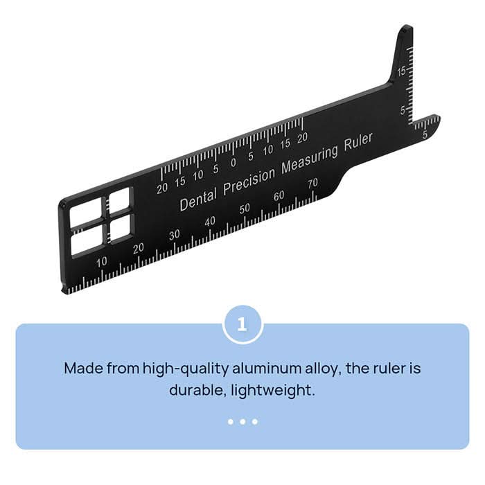 Dental Precision Double-Sided Measuring Ruler