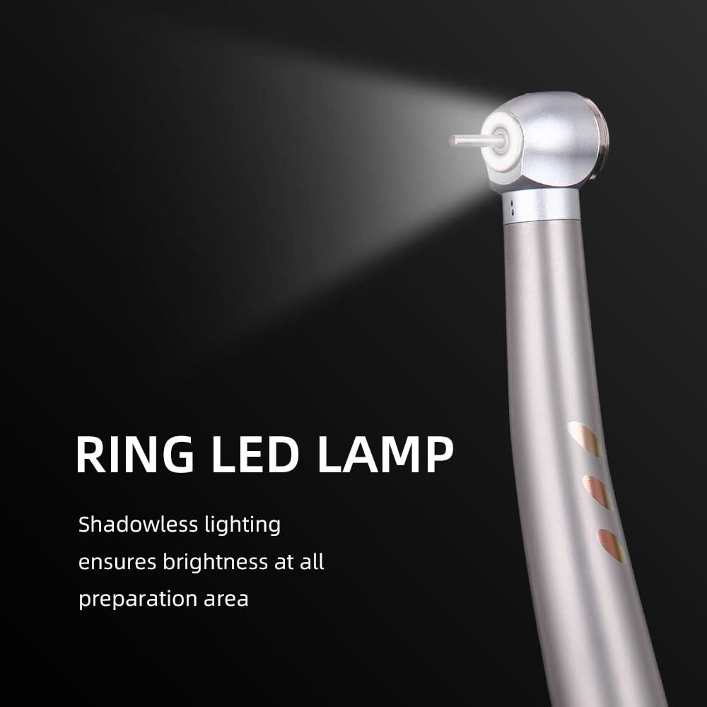 LED High Speed Handpiece 2/4 Hole Ceramic Bearing Single Water Spray - pairaydental.com