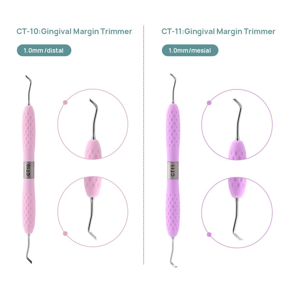 Restoration Instruments Enamel Chisel Set 6 Models Colors - pairaydental.com