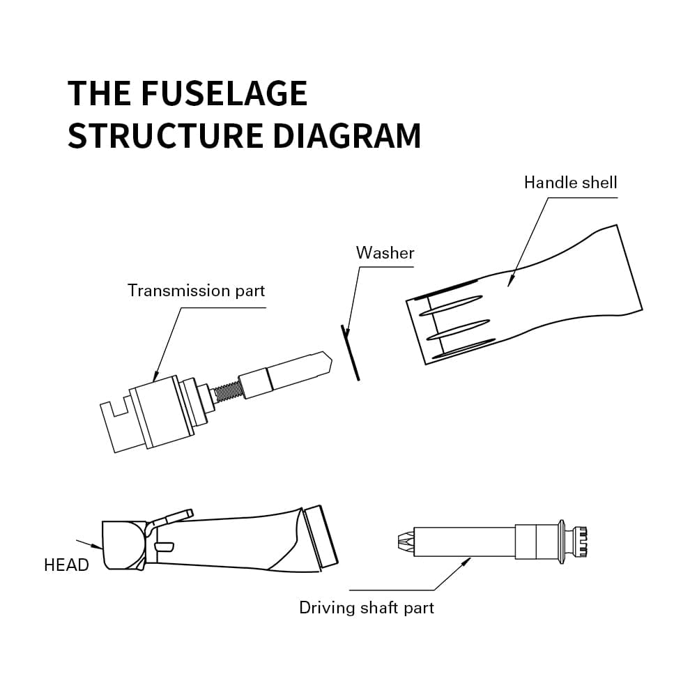 20:1 Implant Contra Angle Handpiece External Spray Push Button - pairaydental.com