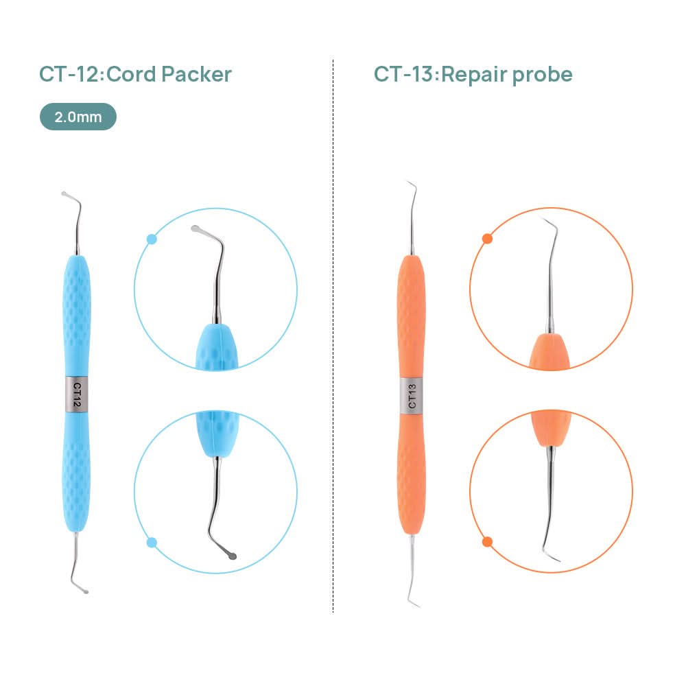 Restoration Instruments Enamel Chisel Set 6 Models Colors - pairaydental.com