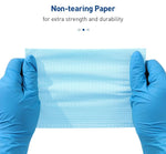 500pcs Disposable Patient Bibs 13x18 inch  2-Ply Paper/1-Ply Poly