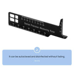 Dental Precision Double-Sided Measuring Ruler - pairaydental.com