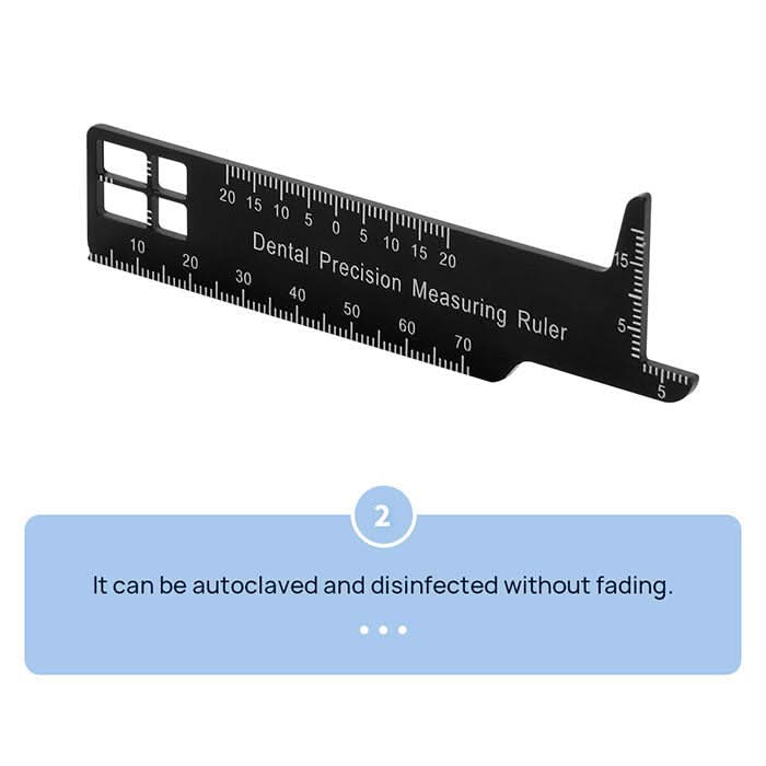 Dental Precision Double-Sided Measuring Ruler - pairaydental.com