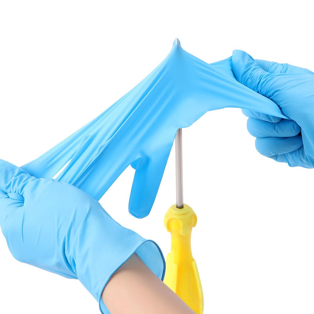 Disposable Nitrile Exam Gloves 4 Mil Powder & Latex Free Blue S/M/L/XL 100pcs/Box - pairaydental.com
