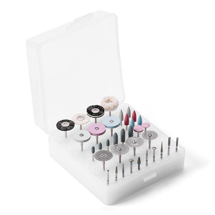 Dental Lab Polishing Kit for Ceramics Porcelain HP Shank 35pcs/Box - pairaydental.com
