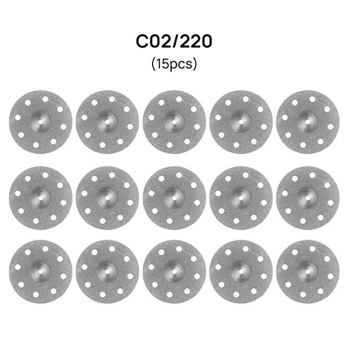 Dental Lab Diamond Disc Cutting Double Side Polishing Disk 11 Models - pairaydental.com