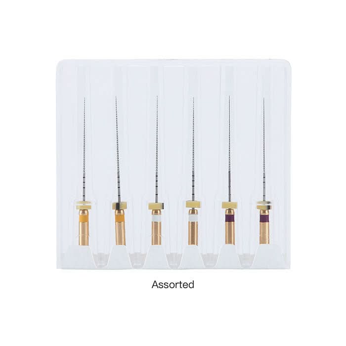 Endo Niti Rotary Files Engine Use 25mm Assorted 6Pcs/Pack - pairaydental.com