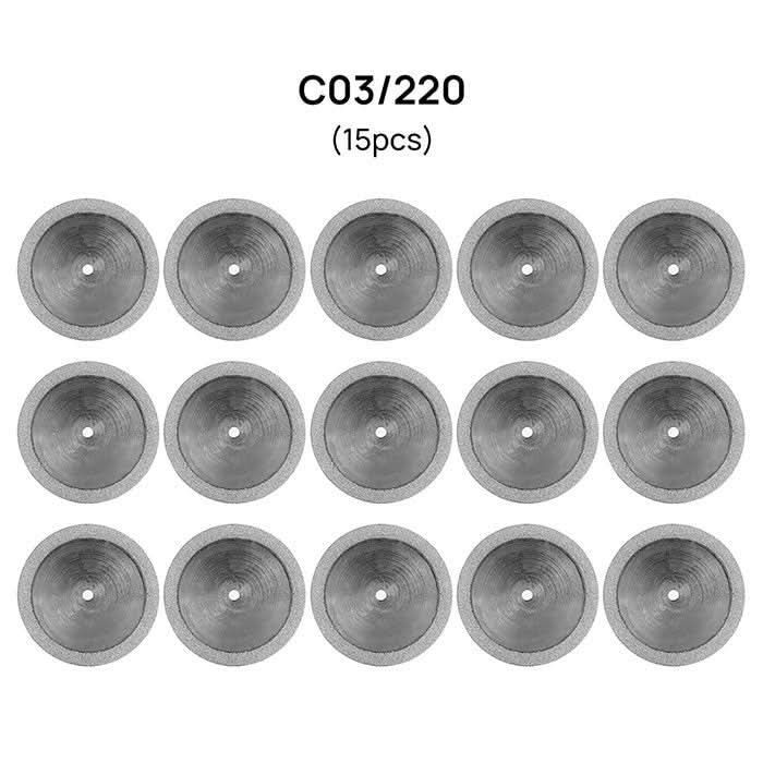 Dental Lab Diamond Disc Cutting Double Side Polishing Disk 11 Models - pairaydental.com