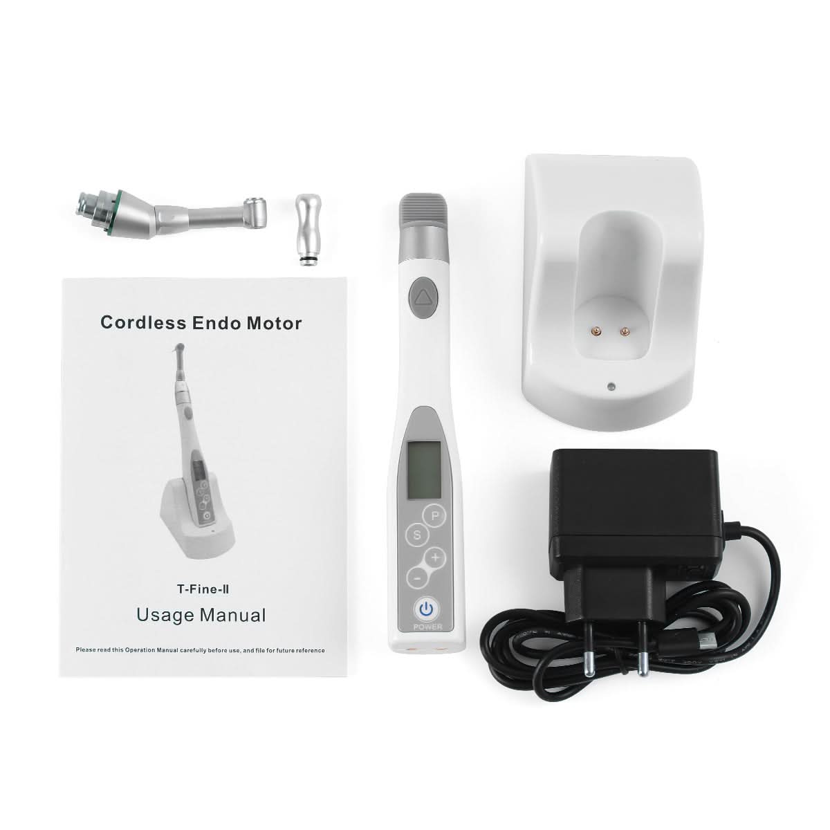 Mini Cordless Endo Motor Handpiece Reciprocation Function 16:1 Contra Angle 9 Programs - pairaydental.com