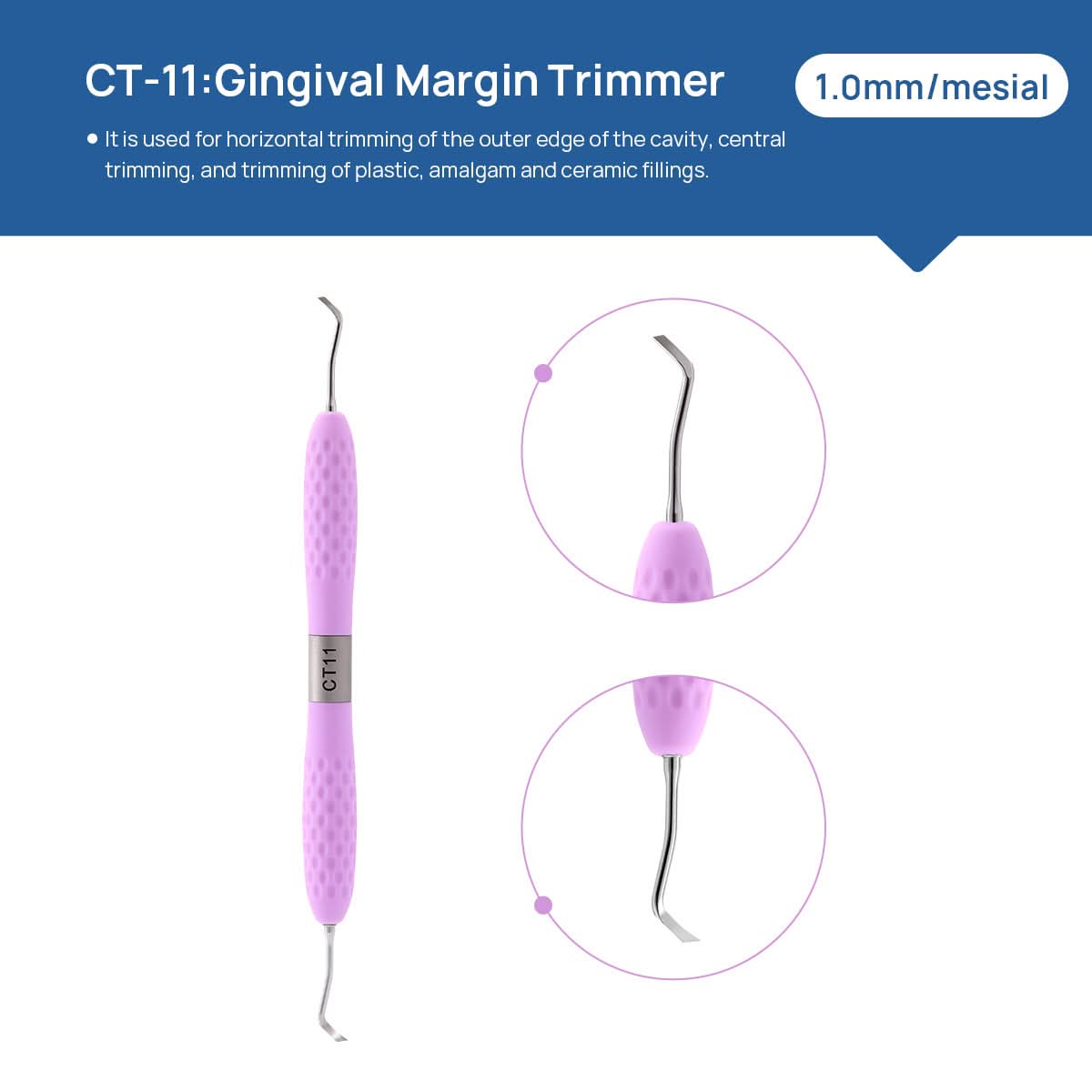 Restoration Instruments Enamel Chisel Set 6 Models Colors - pairaydental.com