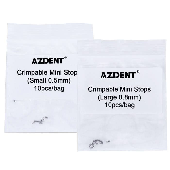 Crimpable Stops Dental Crimpable Hooks Mini Stops Small/Large 10pcs/Bag