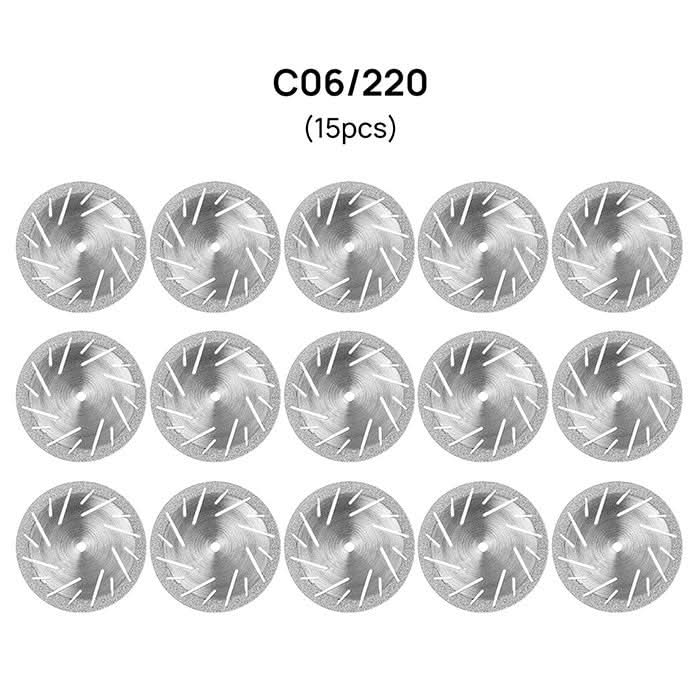 Dental Lab Diamond Disc Cutting Double Side Polishing Disk 11 Models - pairaydental.com