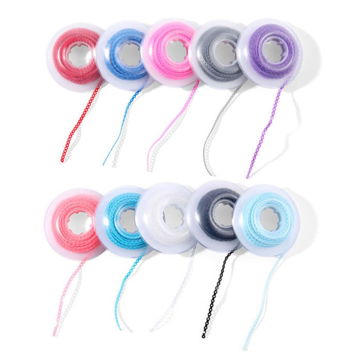 Orthodontic Elastic Power Chains 10 Colors 15 ft/Roll
