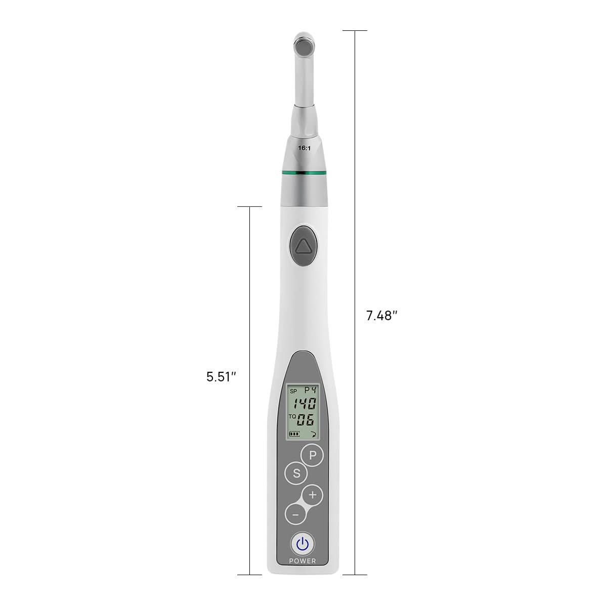 Mini Cordless Endo Motor Handpiece Reciprocation Function 16:1 Contra Angle 9 Programs - pairaydental.com