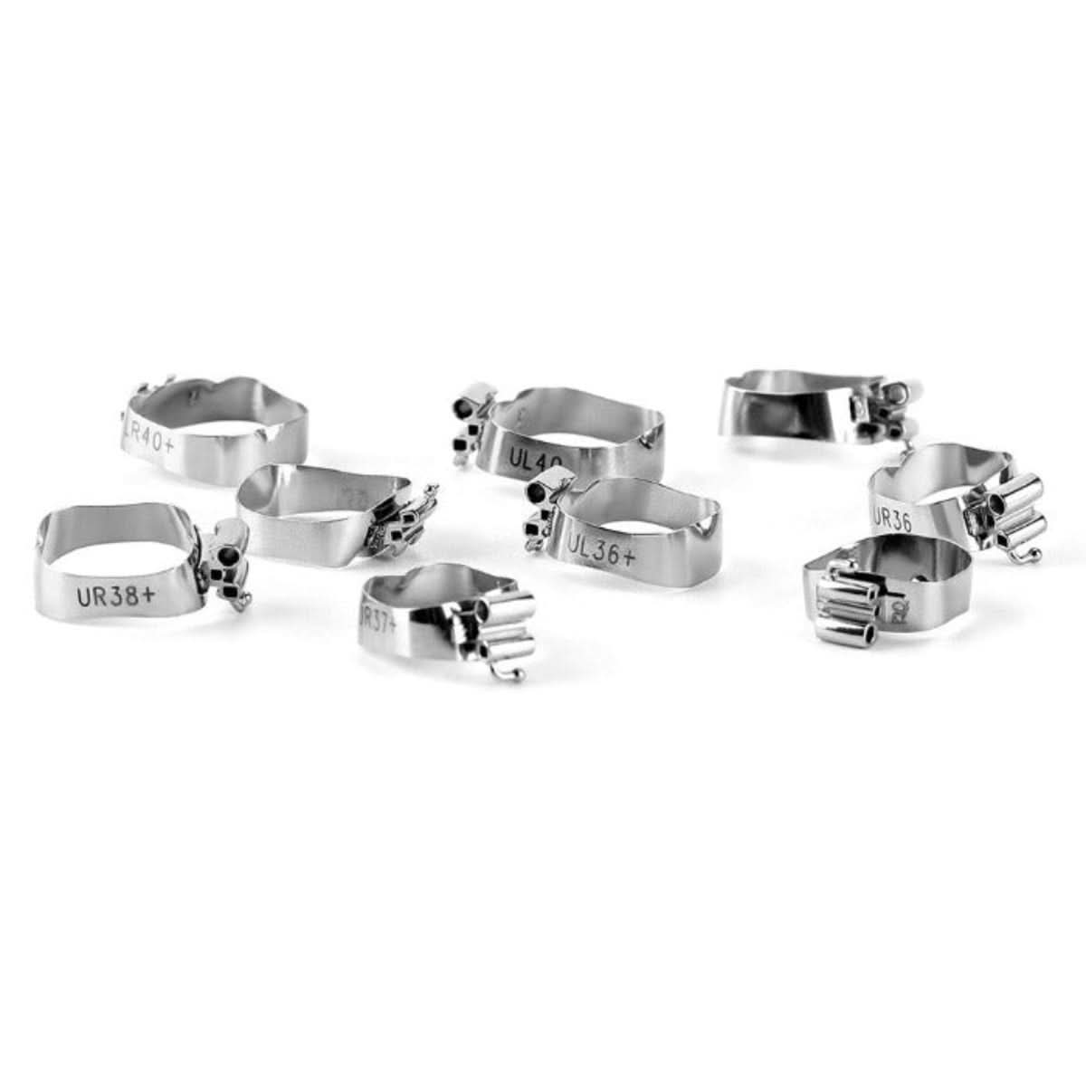 Orthodontic Buccal Tube Band 1st 35#-40+# Roth 0.022 U3/L2 4pcs/Kit - pairaydental.com