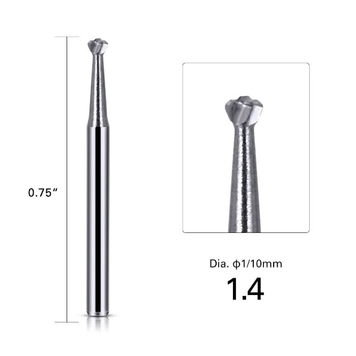 Dental Carbide Bur Round FG #4 10pcs/Box - pairaydental.com