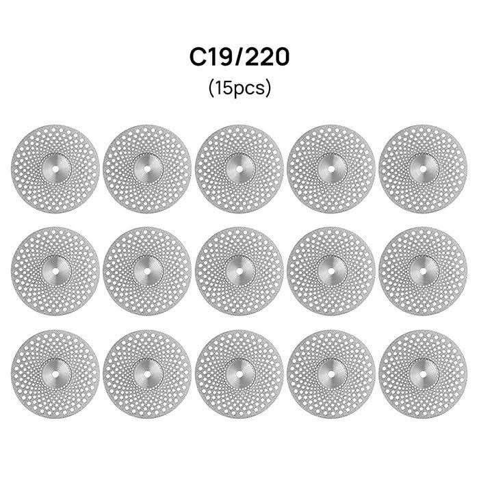 Dental Lab Diamond Disc Cutting Double Side Polishing Disk 11 Models - pairaydental.com