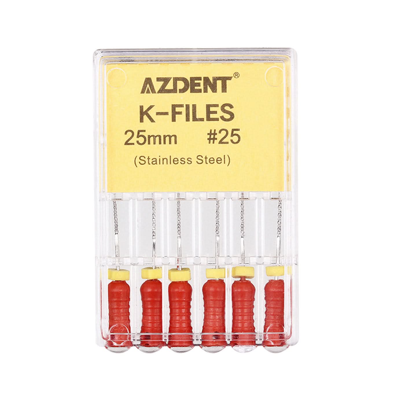 AZDENT Uso manuale dentale File K 6 pz/scatola 21/25/31mm File per canale radicolare endodontico in acciaio inossidabile Strumenti per dentisti Strumenti 66 AZDENT Uso manuale dentale File K 6 pz/scatola 21/25/31mm File per canale radicolare endodontico in acciaio inossidabile Strumenti per dentisti Strumenti 66