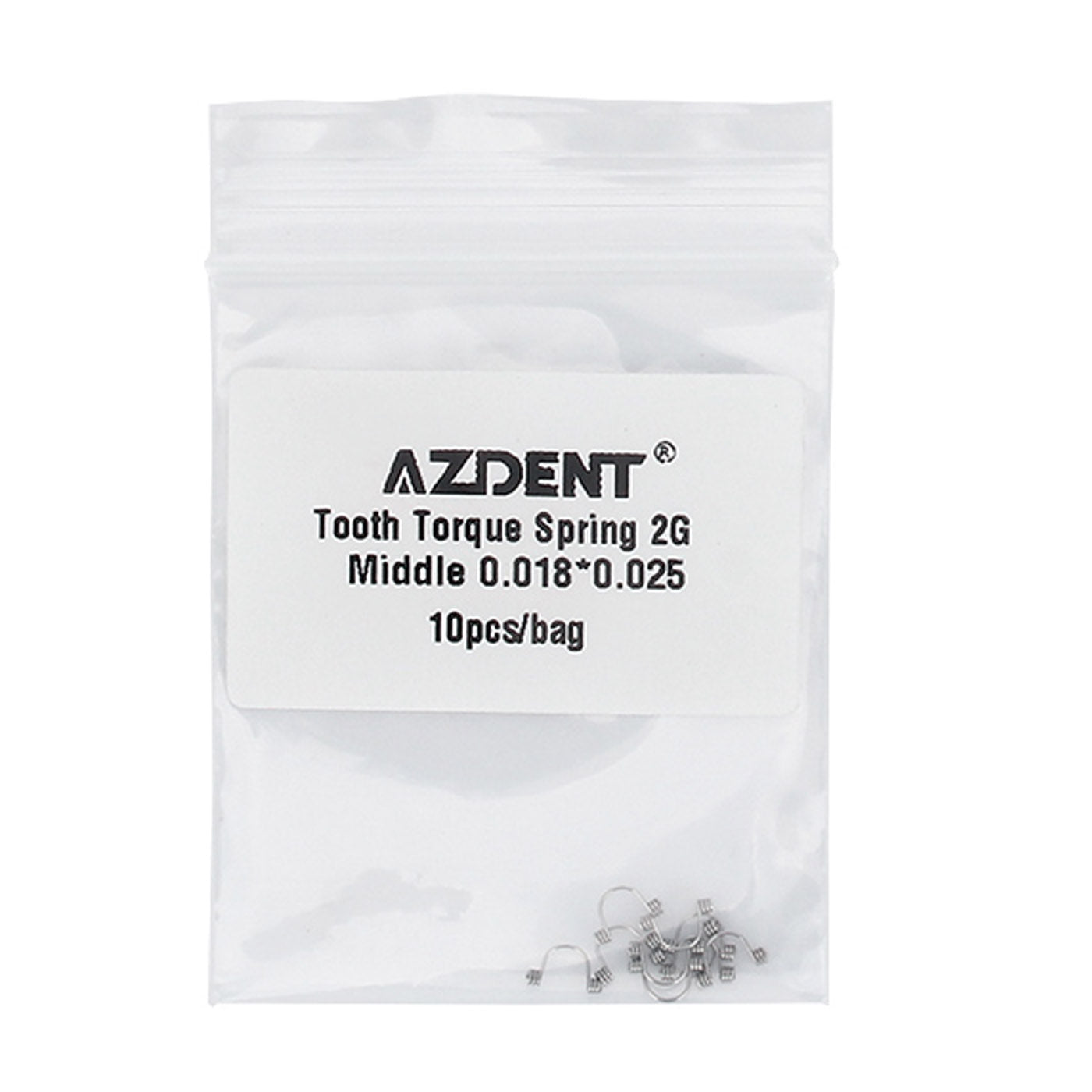 2G Middle Tooth Torque Spring 0.018*0.025 10pcs/Bag - pairaydental.com