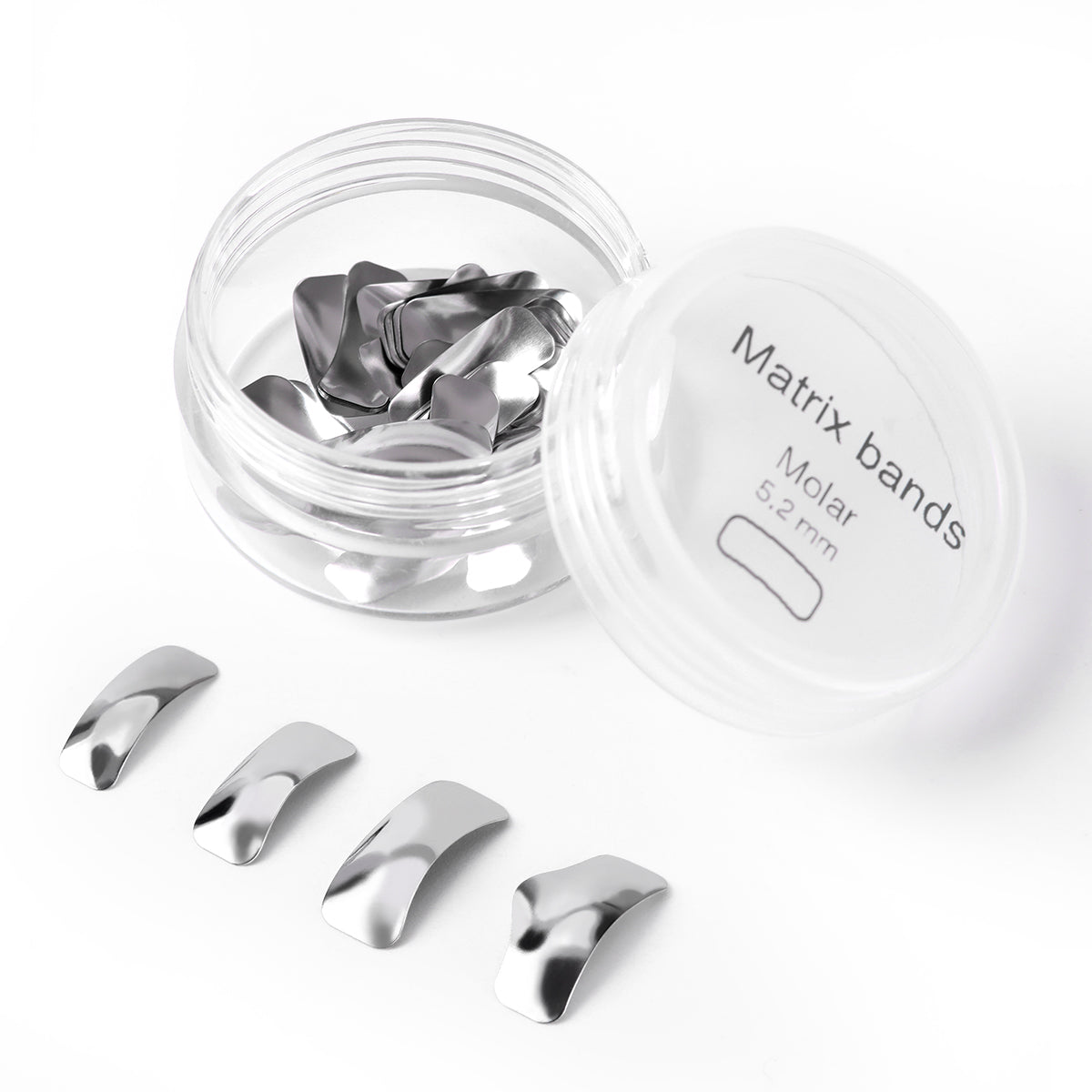 Dental Metal Matrices Sectional Contoured Matrix Refill 50pcs/Box - pairaydental.com