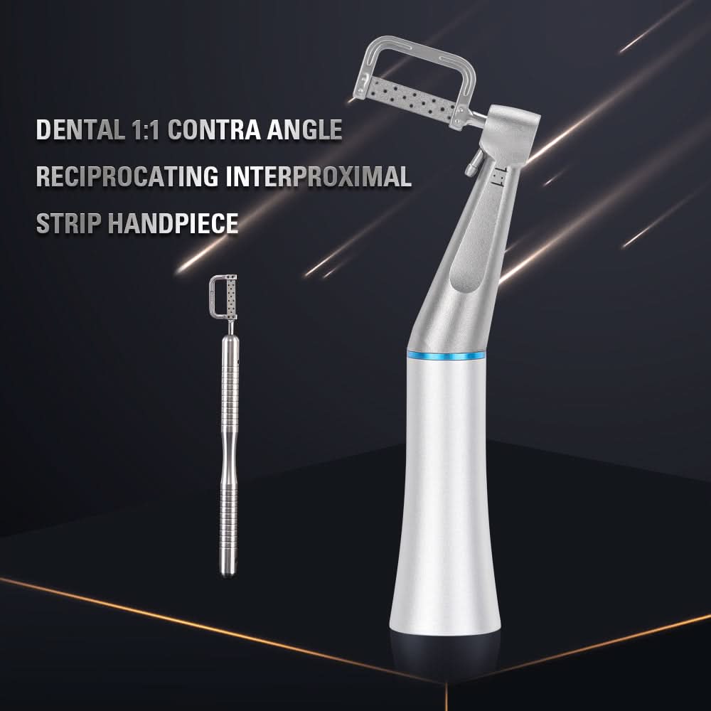 1:1 Interproximal Reciprocating Contra Angle Handpiece+10pcs Strips Kit - pairaydental.com
