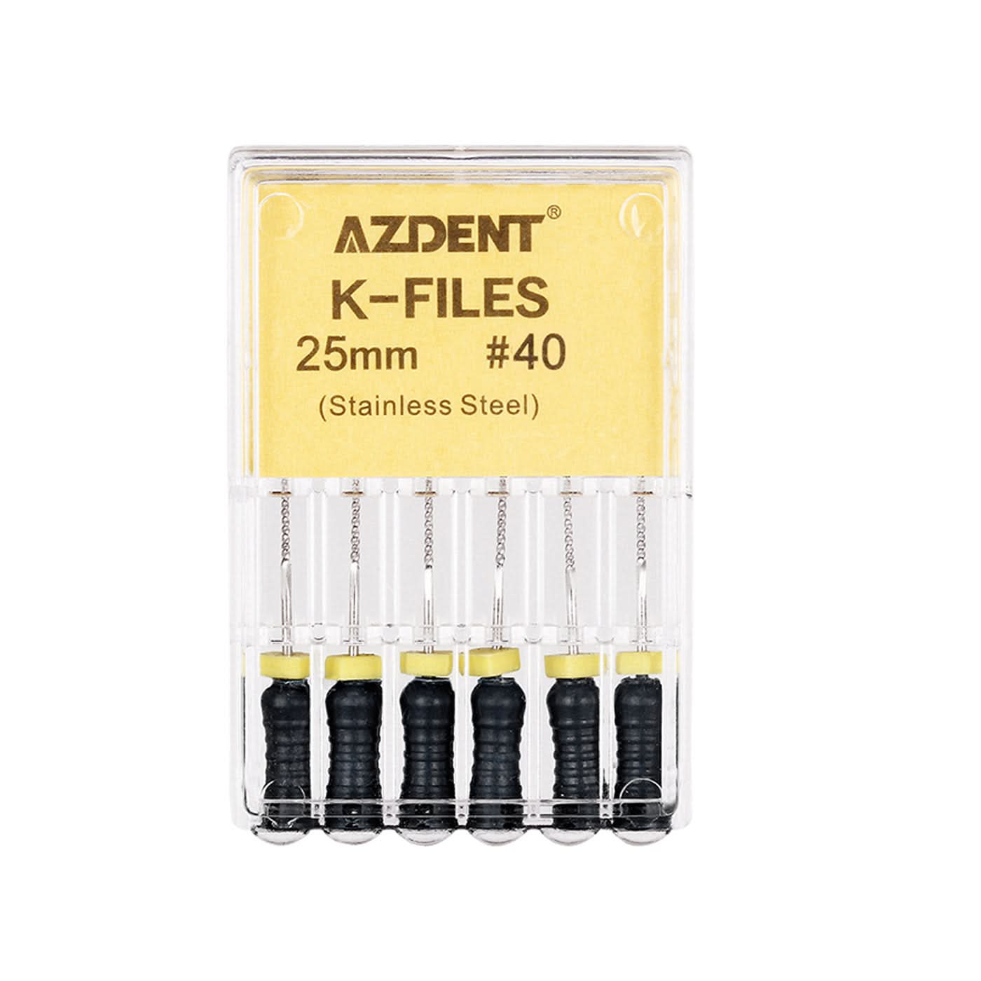 Dental Hand Use K-Files Stainless Steel #15-80 25mm 11 Models 6pcs/Pk - pairaydental.com