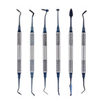 Dental Composite Resin Filling Spatula Tools Blue 6pcs/Kit - pairaydental.com