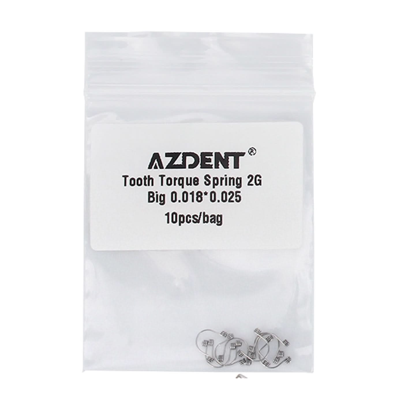 2G Big Tooth Torque Spring 0.018*0.025 10pcs/Bag - pairaydental.com