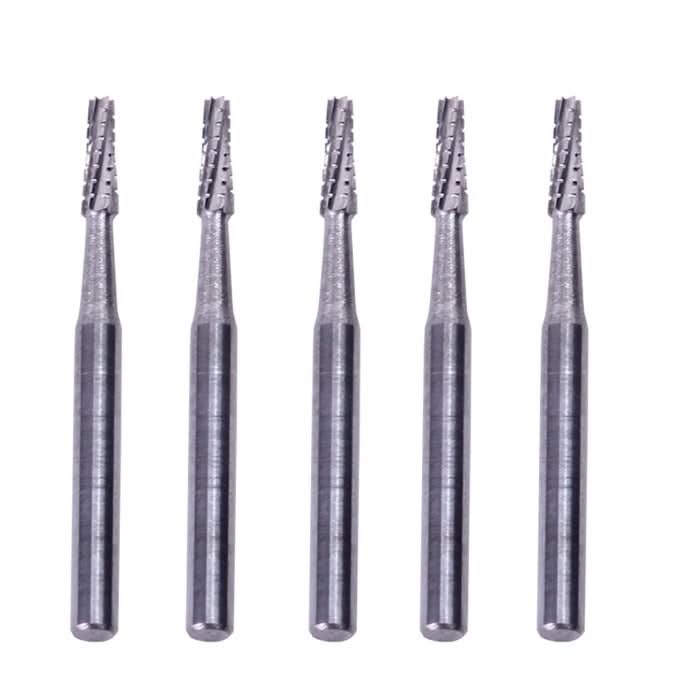 Dental Carbide Bur Flat End Taper Fissure Crosscut FG #701 10pcs/Box - pairaydental.com