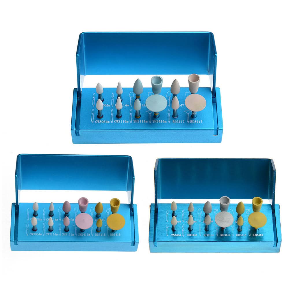 Dental Composite Polishing Kit for Low Handpiece 3 Models 12pcs/Box
