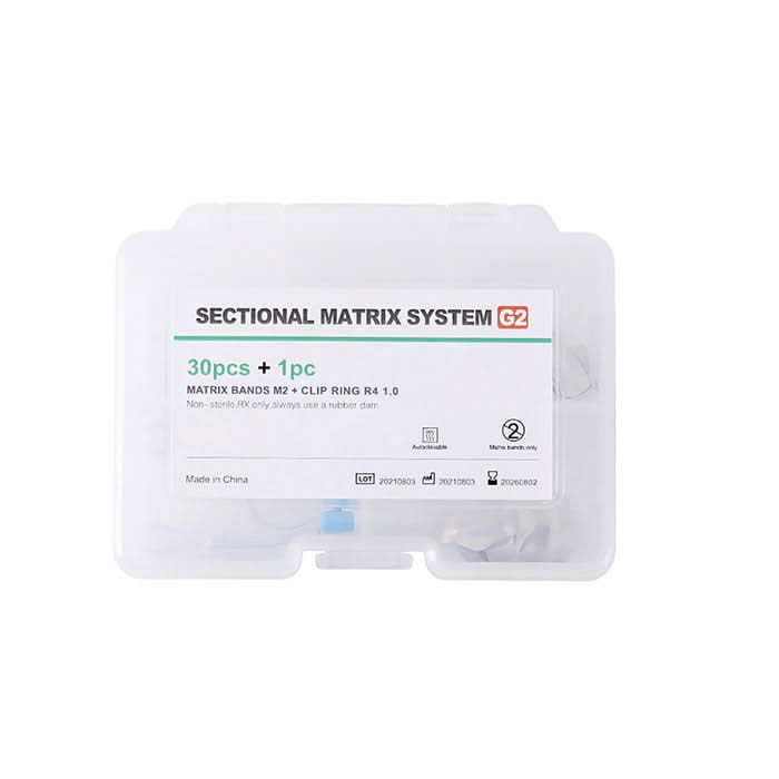Dental Sectional Contoured Metal Matrices Matrix Refill G2 30pcs Bands And 1 Clip - azdentall.comDental Sectional Contoured Metal Matrices Matrix Refill 30 Bands + 1 Clip - pairaydental.com