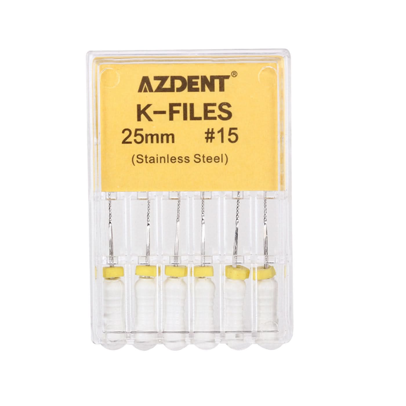 Dental Hand Use K-Files Stainless Steel #15-80 25mm 11 Models 6pcs/Pk - pairaydental.com