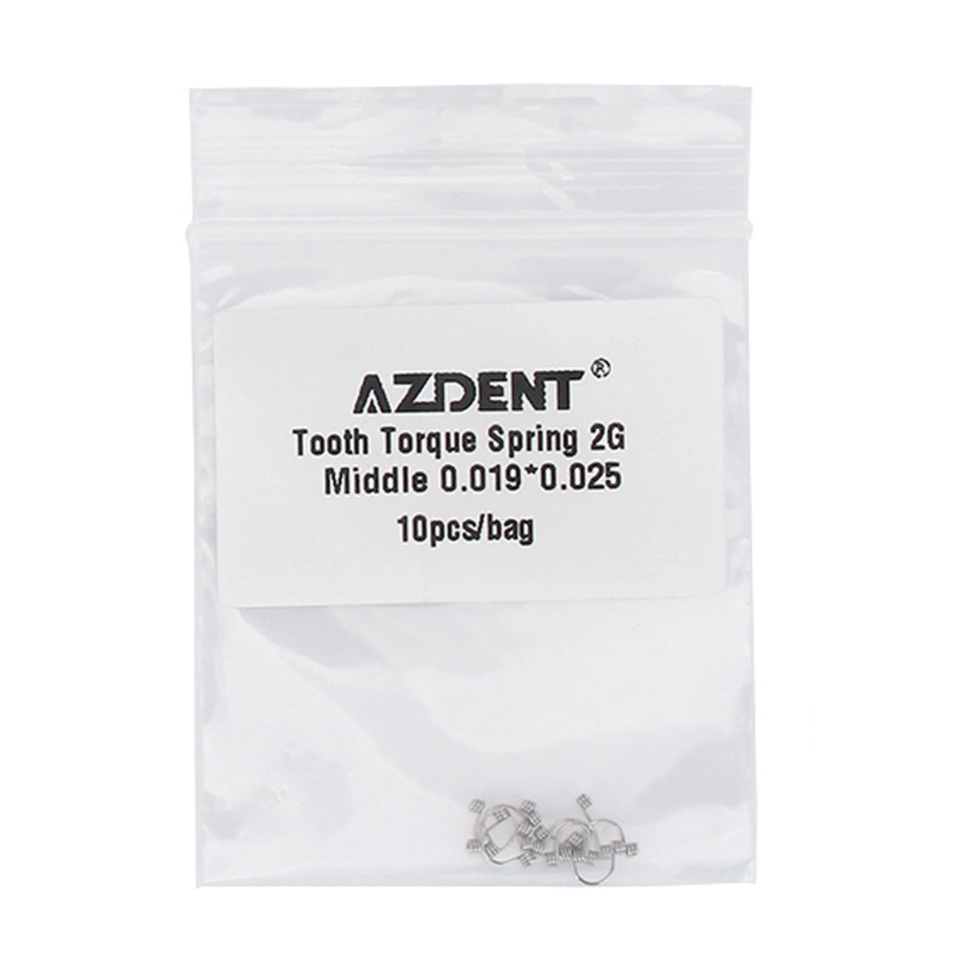 2G Middle Tooth Torque Spring 0.019*0.025 10pcs/Bag - pairaydental.com