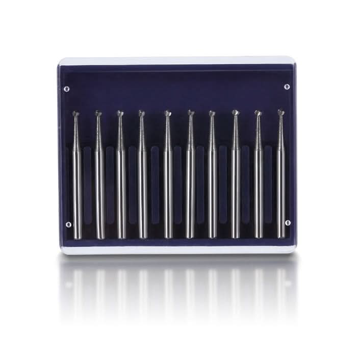 Dental Carbide Bur Round FG #1 10pcs/Box - pairaydental.com