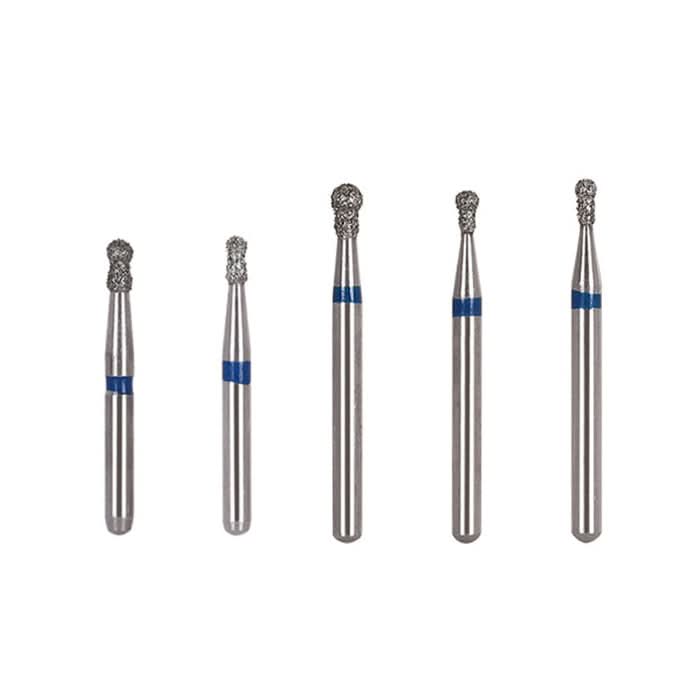 Diamond Bur FG BC Series Round with Collar Full Size 5pcs/Pack - pairaydental.com